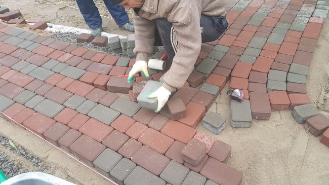 дорожки выложенные тротуарной плиткой